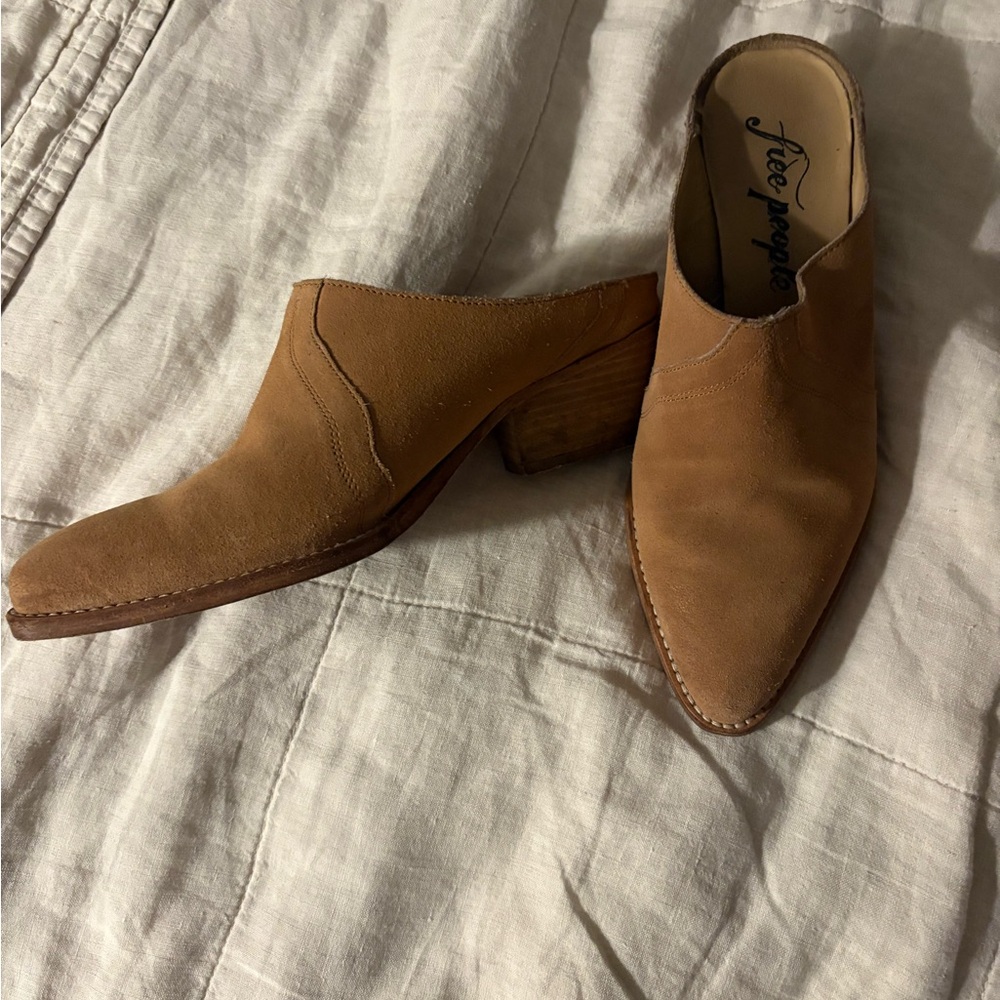 Free People Brown Mules